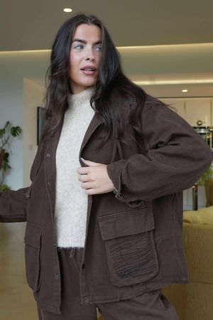 Mercer Soft Twill Jacket Chocolate /5/5 =